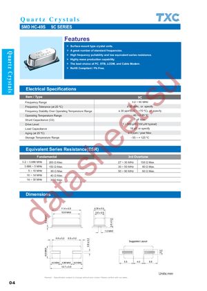 9C-22.000MAAJ-T datasheet  